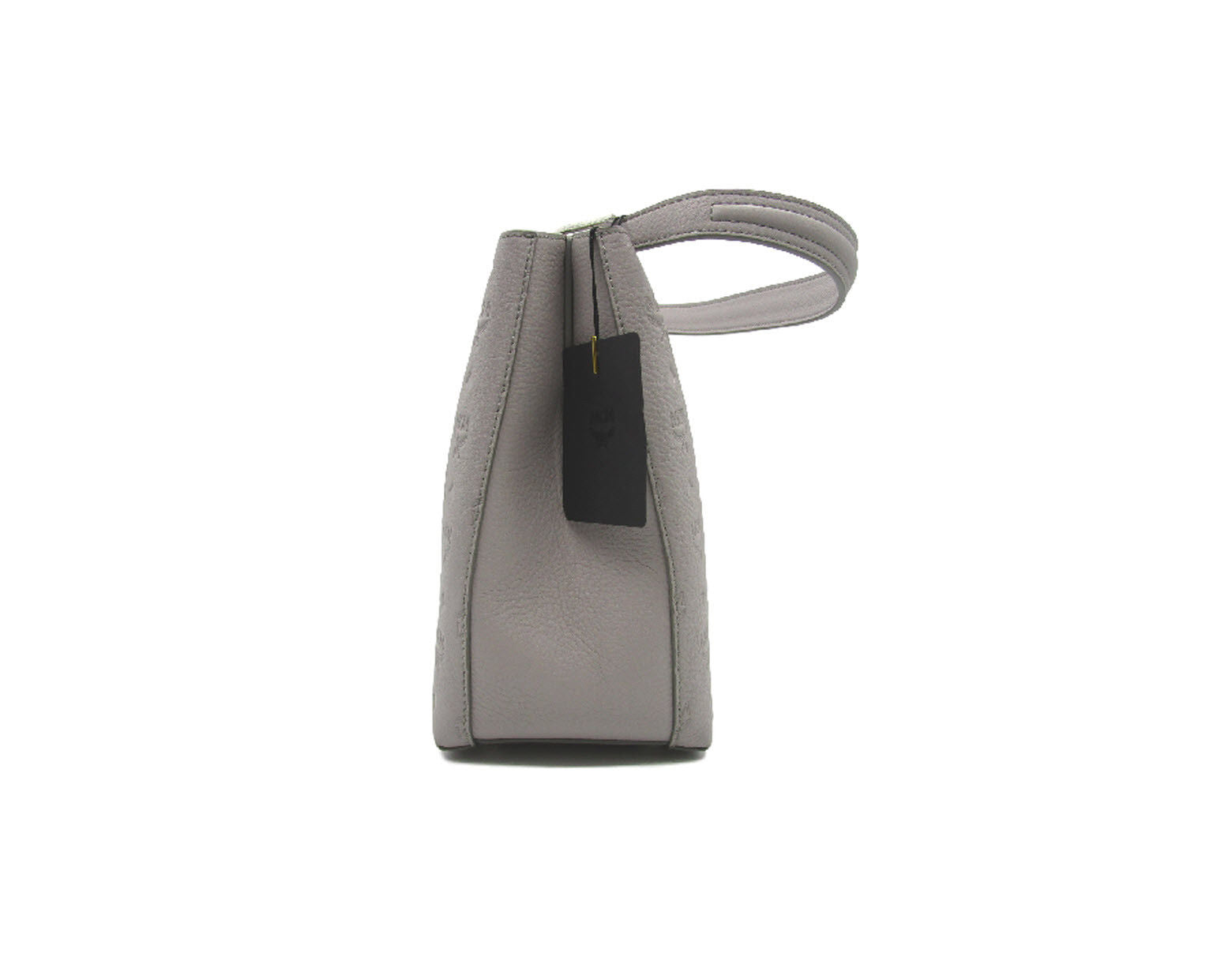 MCM Convertible Motty Gray Leather Hobo Bag - MyDesignerly
