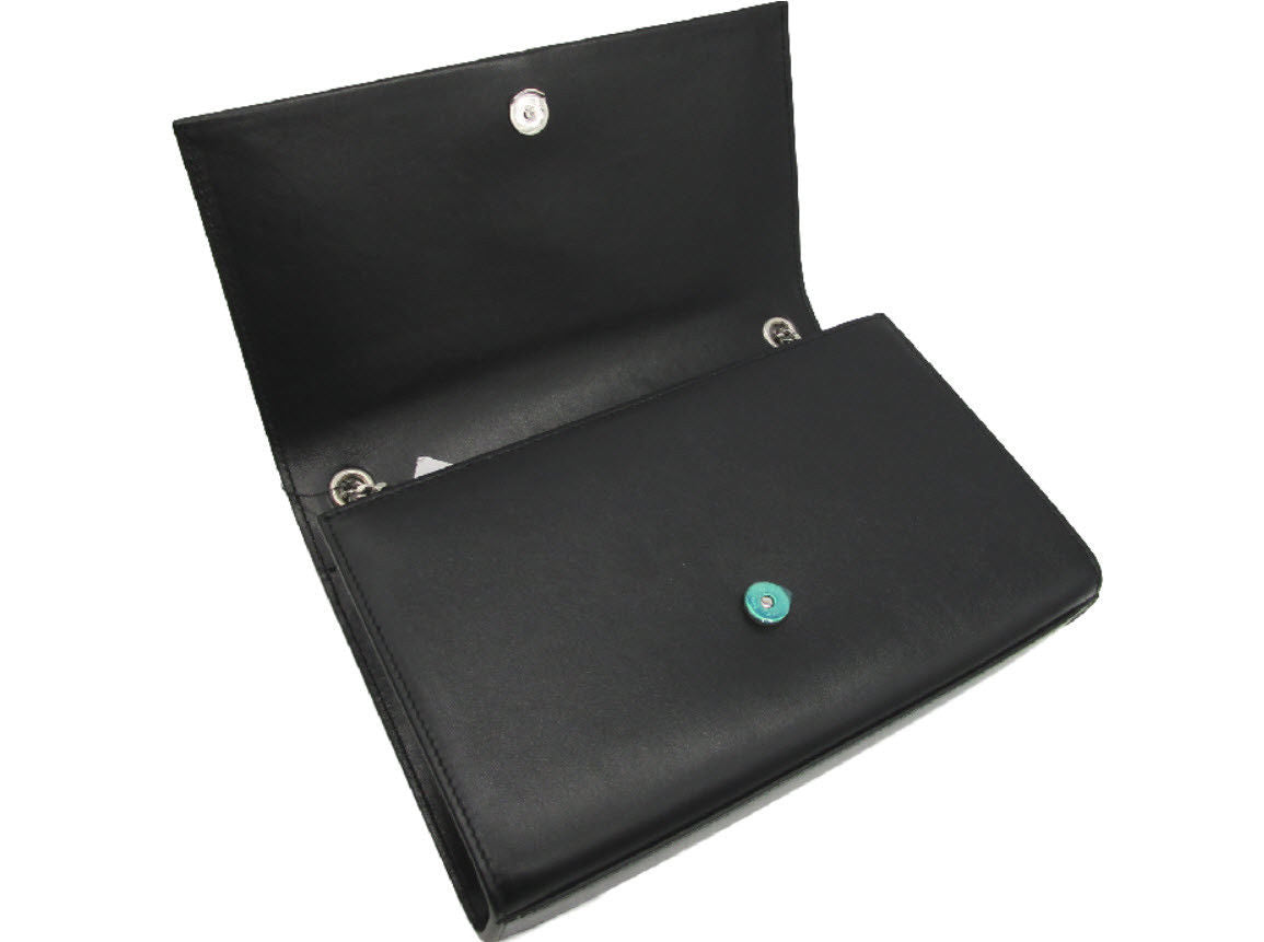 Saint Laurent Monogram Kate Monogram Medium Tassel Stars Black Calfskin Leather