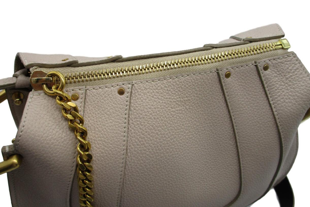 Chley Small Hayley Ivory Beige Abstract White Leather Hobo Gold Hardware $1890 - MyDesignerly