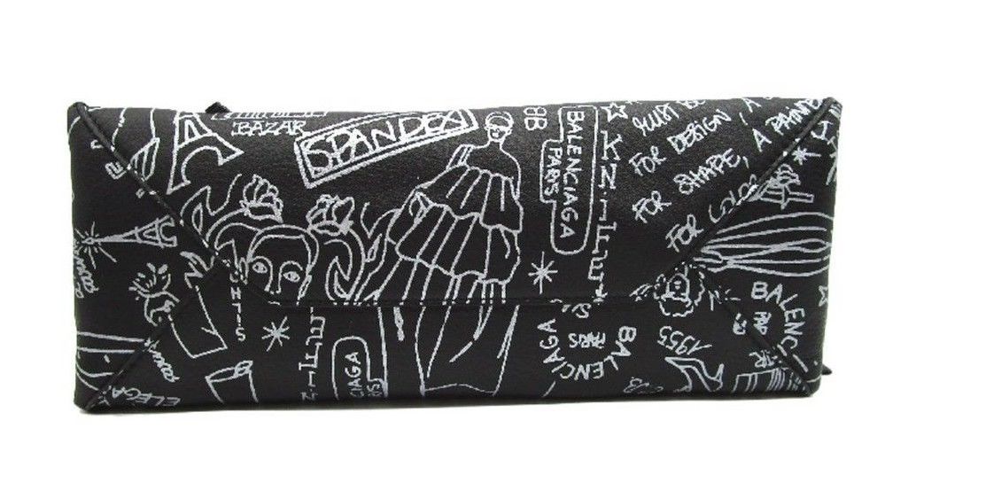 Balenciaga Mini Paper A6 Black Leather Tote $1890