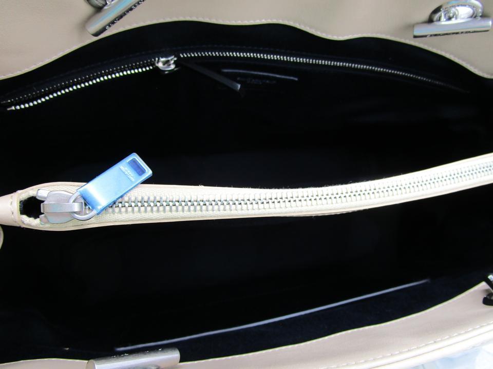 Saint Laurent Monogram Loulou Large Monogram Poudre Chain Beige Leather Tote