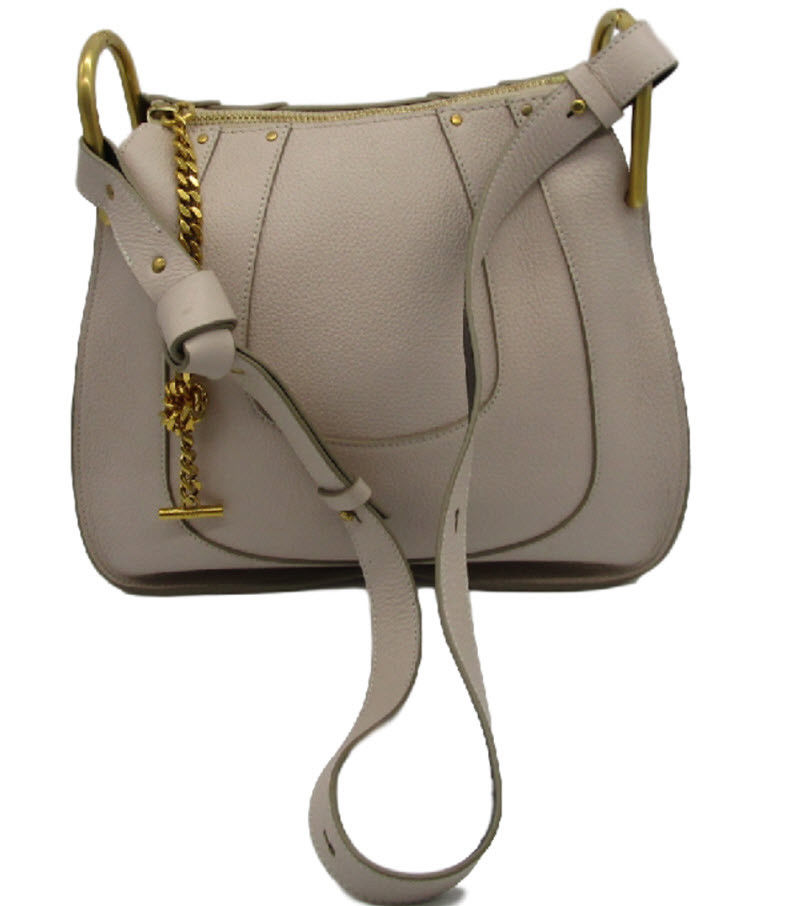 Chley Small Hayley Ivory Beige Abstract White Leather Hobo Gold Hardware $1890 - MyDesignerly