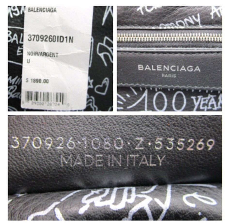Balenciaga Mini Paper A6 Black Leather Tote $1890