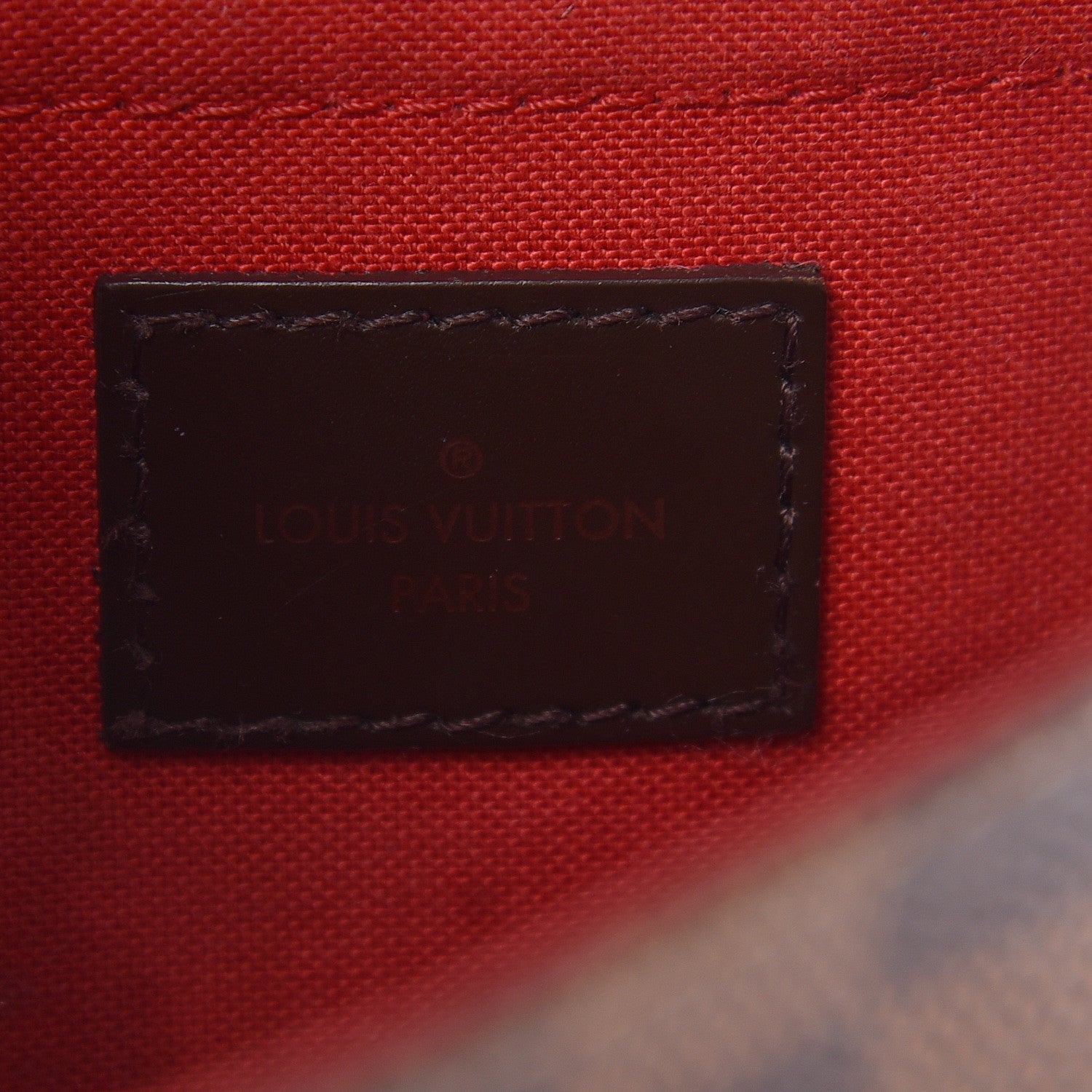 Louis Vuitton Favorite Damier Ebene Pm Brown Coated Canvas Clutch