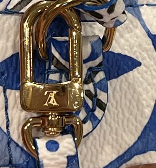 Louis Vuitton Neverfull MM Pochette Watercolor By the Pool Blue