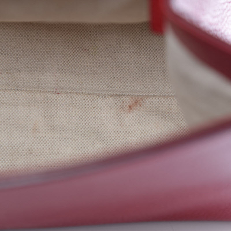 Gucci GG Marmont Top Handle Calfskin Small Red Leather Shoulder Bag