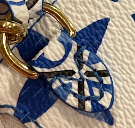 Louis Vuitton Neverfull MM Pochette Watercolor By the Pool Blue
