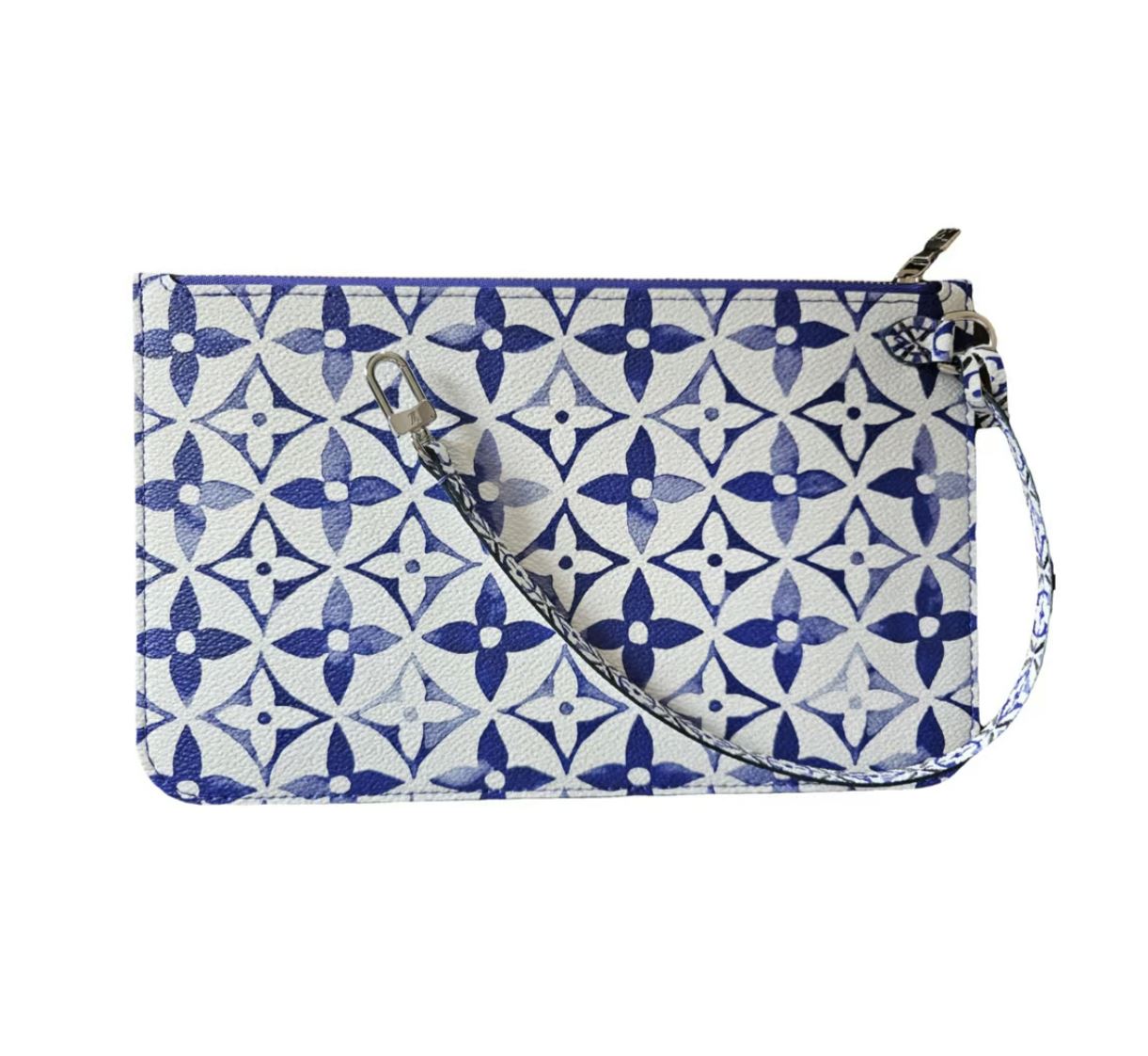 Louis Vuitton Neverfull mm Pochette Watercolor by The Pool Blue