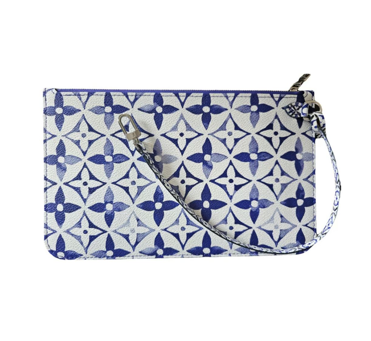 Louis Vuitton Neverfull MM Pochette Watercolor By the Pool Blue