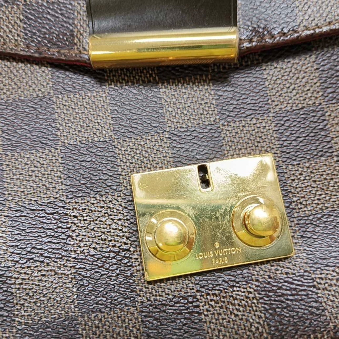 Used LOUIS VUITTON Damier Ebene Croisette