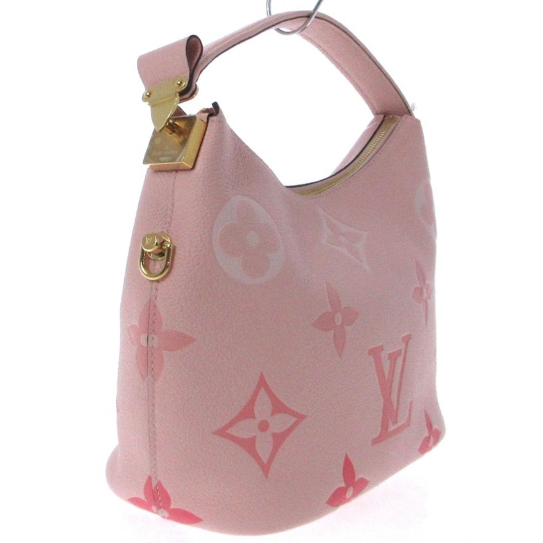 Louis Vuitton Empreinte Monogram Giant By The Pool Marshmallow Hobo PM Bouton De Rose
