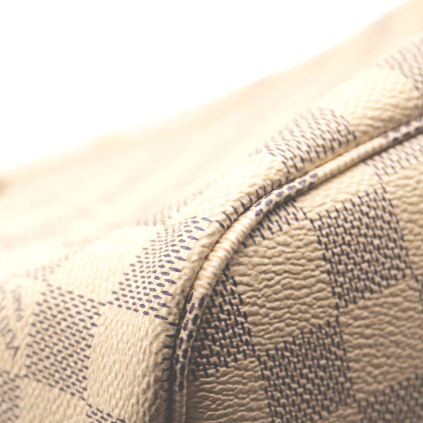 LOUIS VUITTON Braided Damier Azur Neverfull MM Rose Ballerine