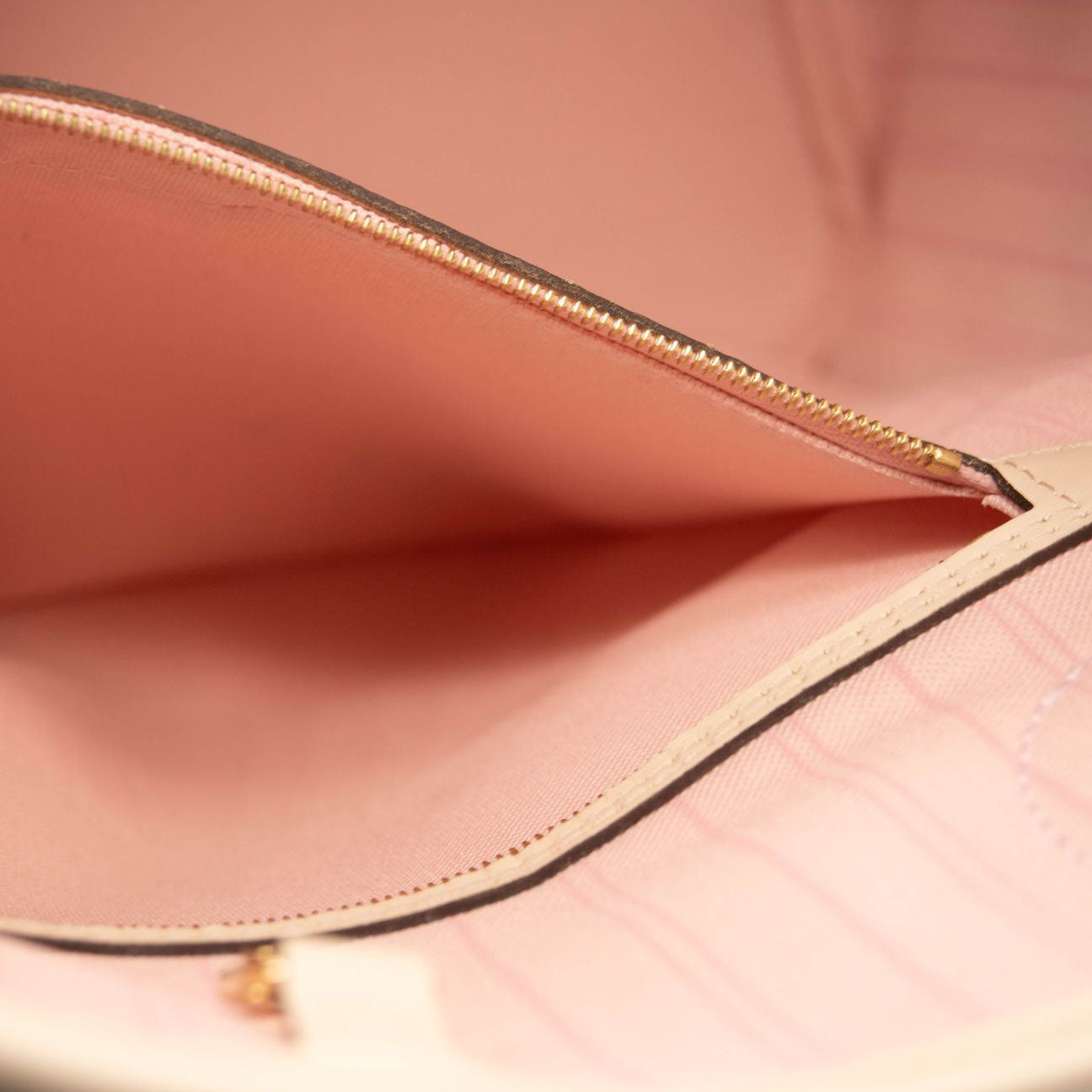 LOUIS VUITTON Braided Damier Azur Neverfull MM Rose Ballerine