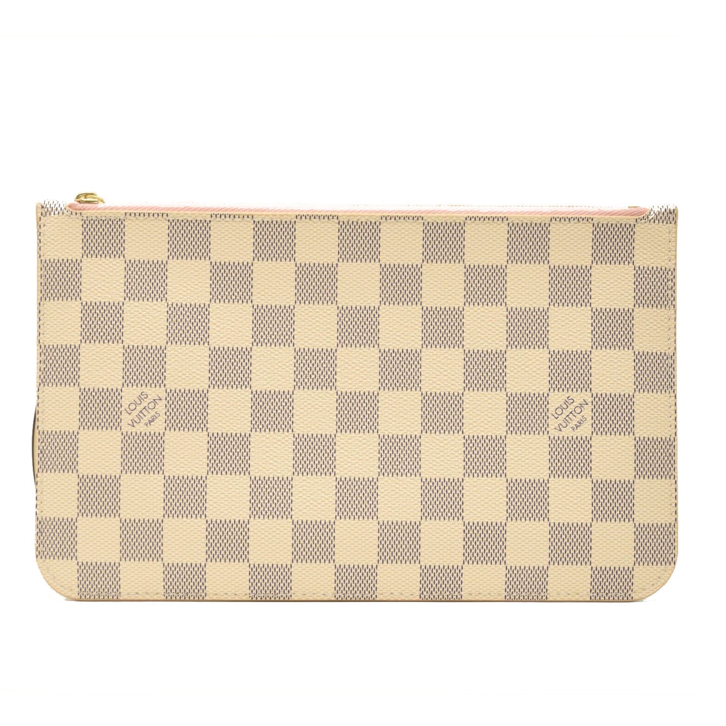 LOUIS VUITTON Braided Damier Azur Neverfull MM Rose Ballerine