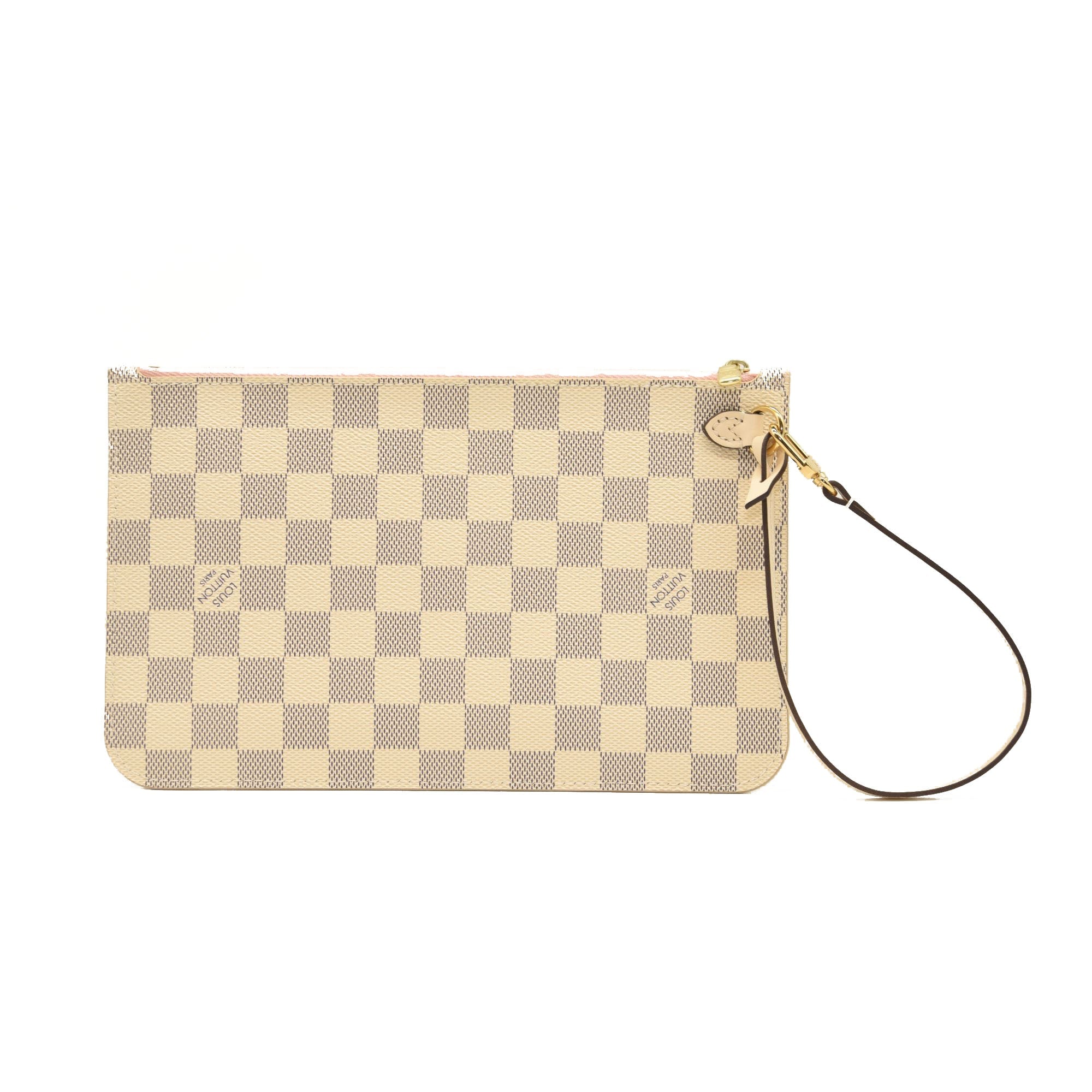 LOUIS VUITTON Braided Damier Azur Neverfull MM Rose Ballerine