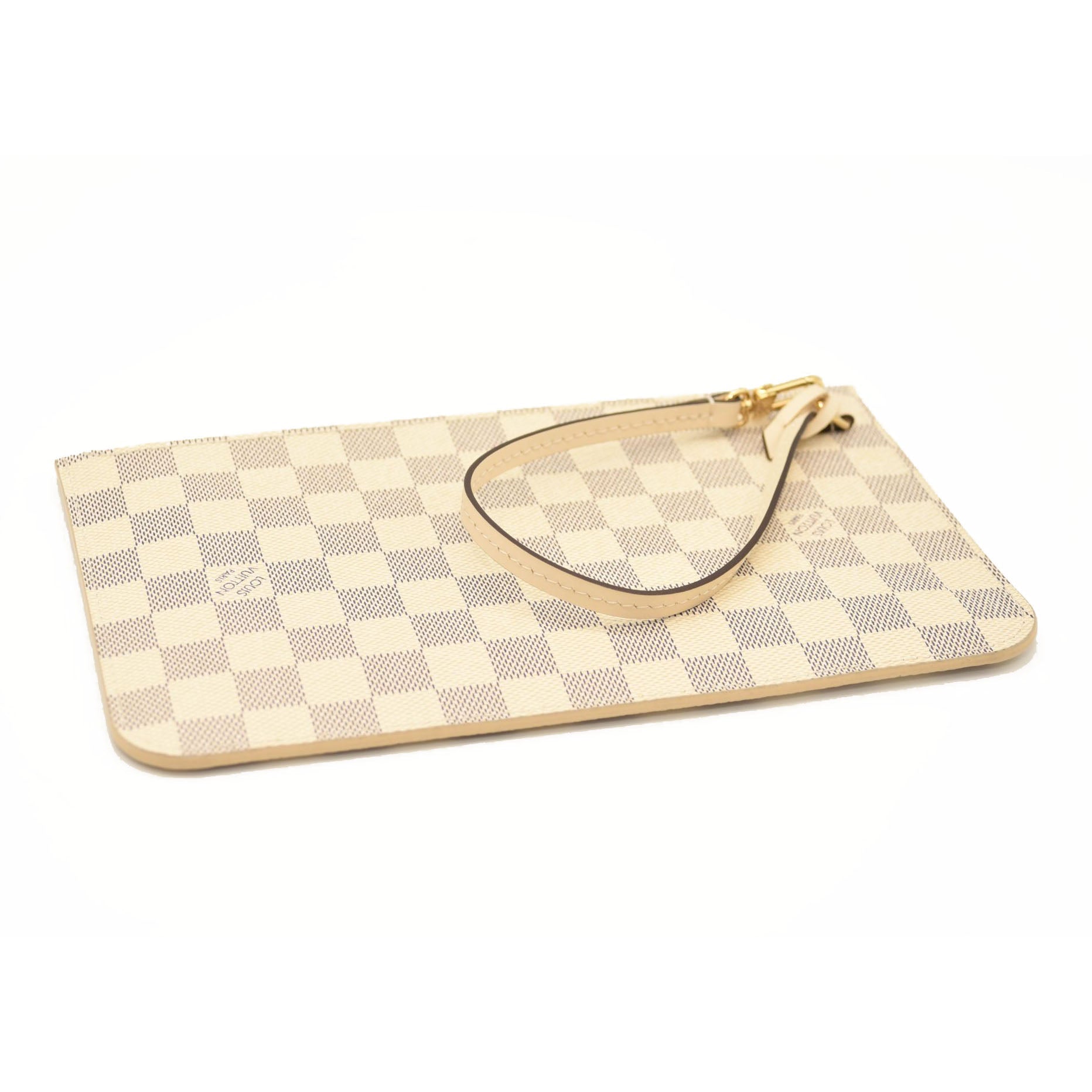 LOUIS VUITTON Braided Damier Azur Neverfull MM Rose Ballerine