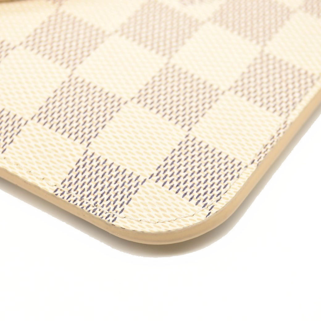 LOUIS VUITTON Braided Damier Azur Neverfull MM Rose Ballerine