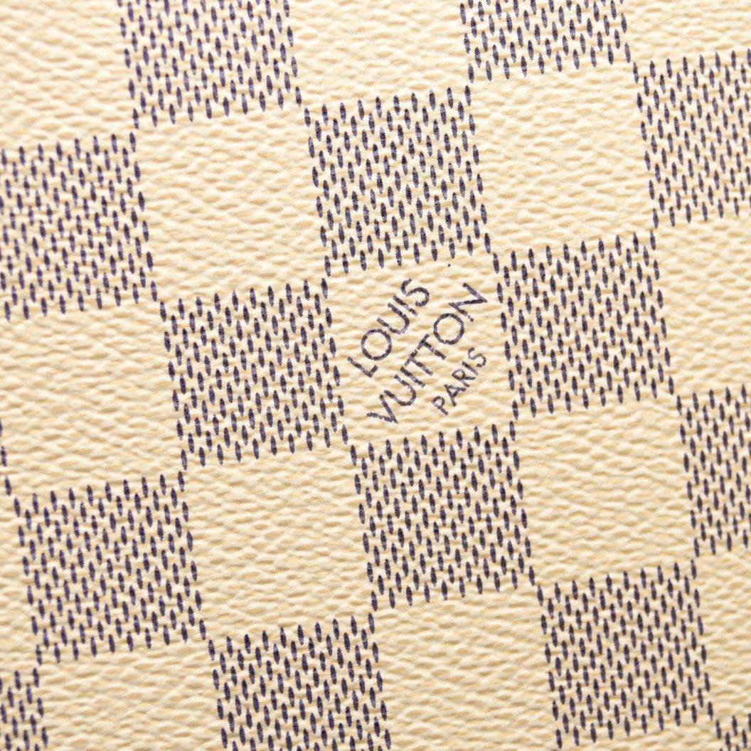 LOUIS VUITTON Braided Damier Azur Neverfull MM Rose Ballerine