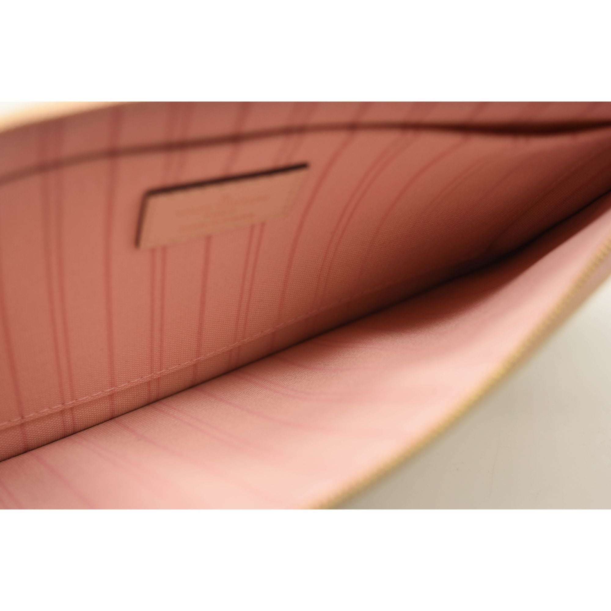 LOUIS VUITTON Braided Damier Azur Neverfull MM Rose Ballerine