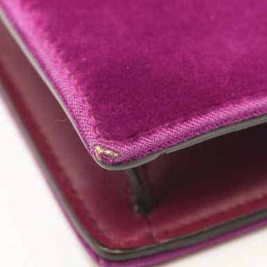 Gucci Velvet Super Mini Dionysus Shoulder Bag Fuchsia Violet Cyclamen