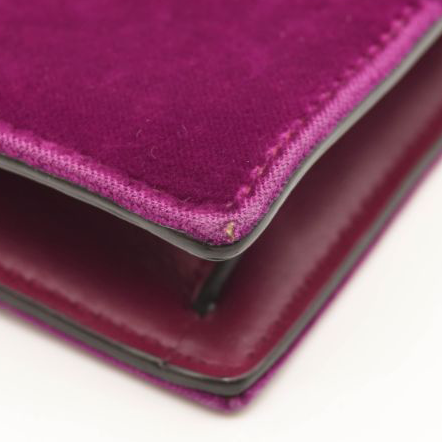 Gucci Velvet Super Mini Dionysus Shoulder Bag Fuchsia Violet Cyclamen