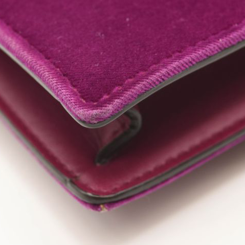 Gucci Velvet Super Mini Dionysus Shoulder Bag Fuchsia Violet Cyclamen