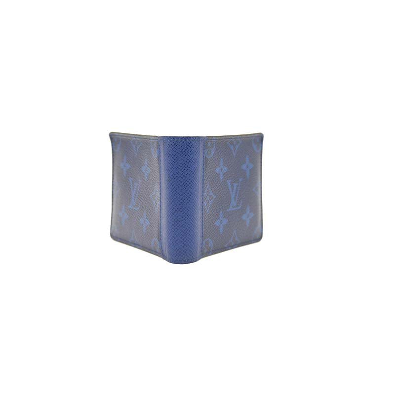 Louis Vuitton Taigarama Multiple Wallet Men M30299 Cobalt Navy Blue -  $65.00 