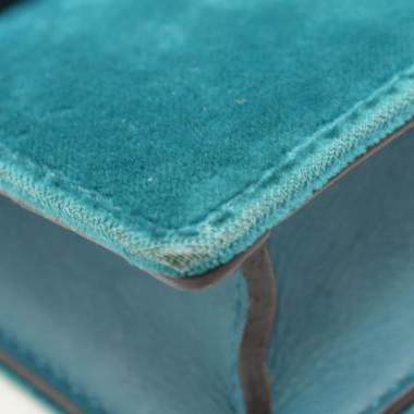 Gucci Velvet Super Mini Dionysus Shoulder Bag Teal Velvet