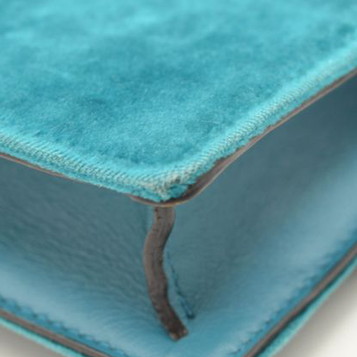 Gucci Velvet Super Mini Dionysus Shoulder Bag Teal Velvet