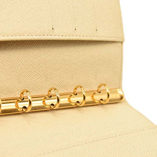LOUIS VUITTON Monogram Trunk Small Ring Agenda Cover White SP2068