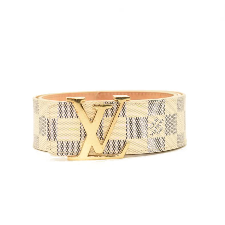 Louis Vuitton Damier Azur LV Initiales Belt 80 32
