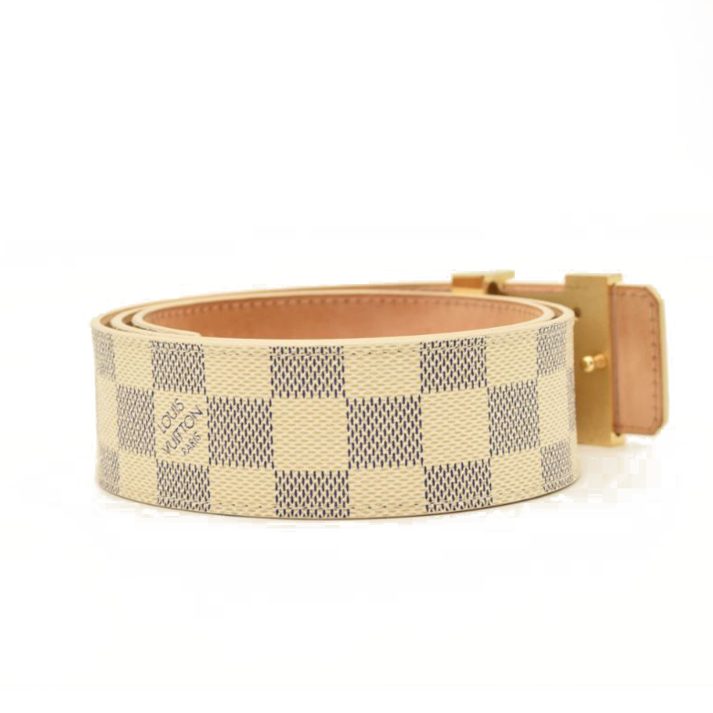 Louis Vuitton Damier Azur LV Initiales Belt 80 32