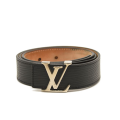 Louis Vuitton Epi LV Initiales 30MM Belt 85 34 Black  display picture 2
