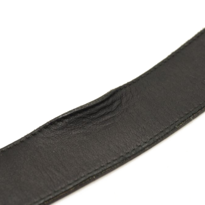 Gucci Calfskin Double G 40mm Belt 95 38 Black Gold