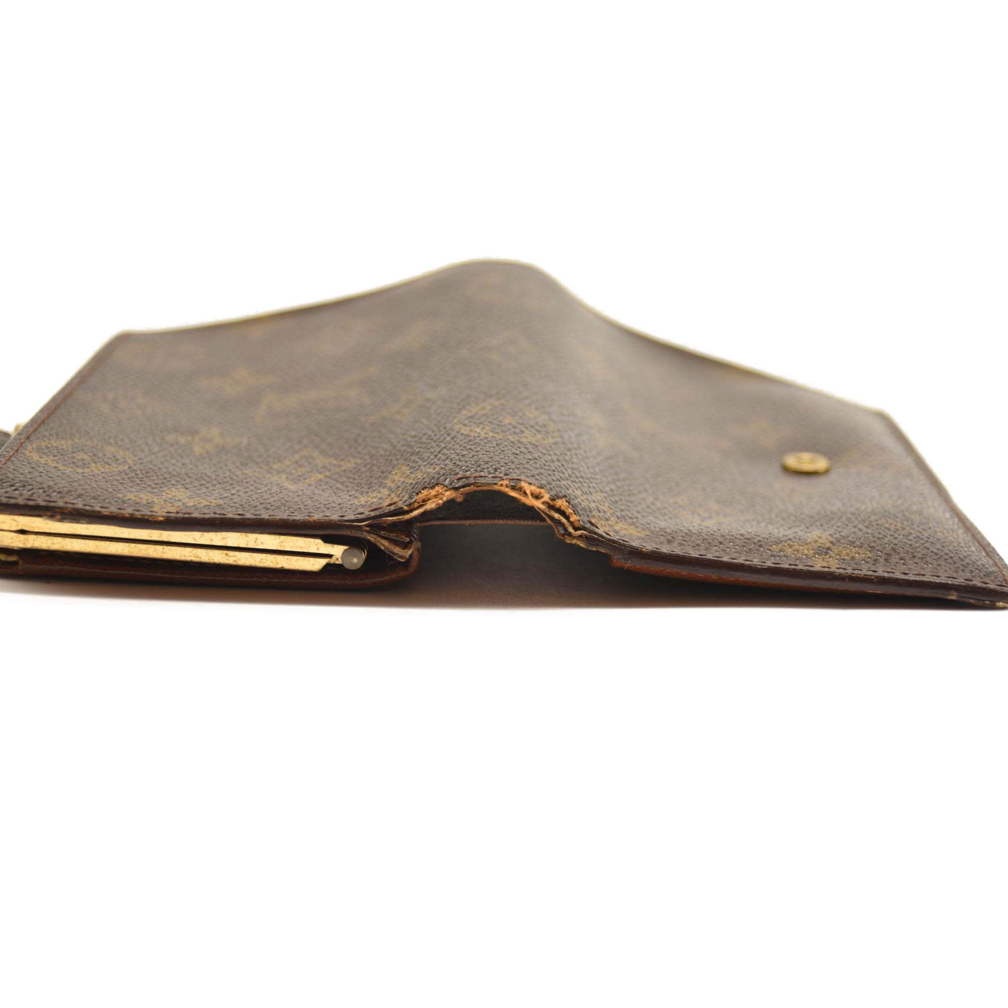 USED Louis Vuitton Monogram French Purse Wallet