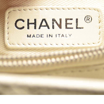 Chanel Caviar Tote Chain Tote White GST
