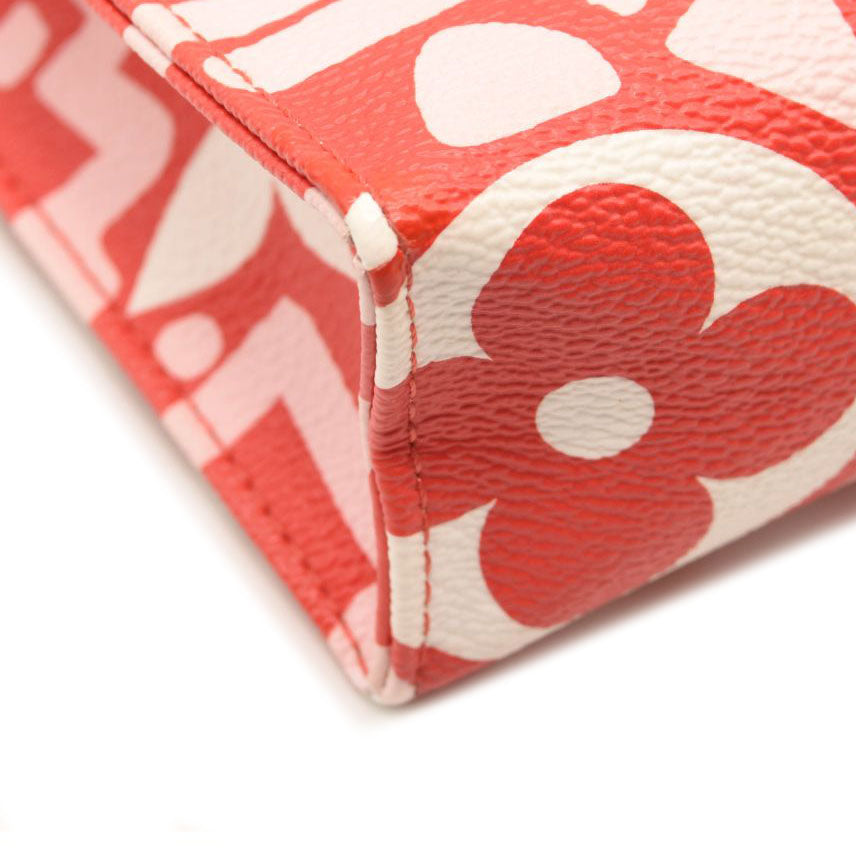 LOUIS VUITTON Monogram Giant Crafty Pochette Toiletry 26 Rouge Rose Creme