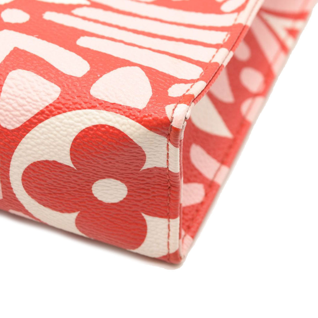 LOUIS VUITTON Monogram Giant Crafty Pochette Toiletry 26 Rouge Rose Creme