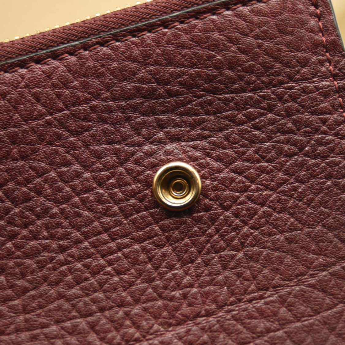 Chloe Grained Charlotte Medium Leather Tote Cream White