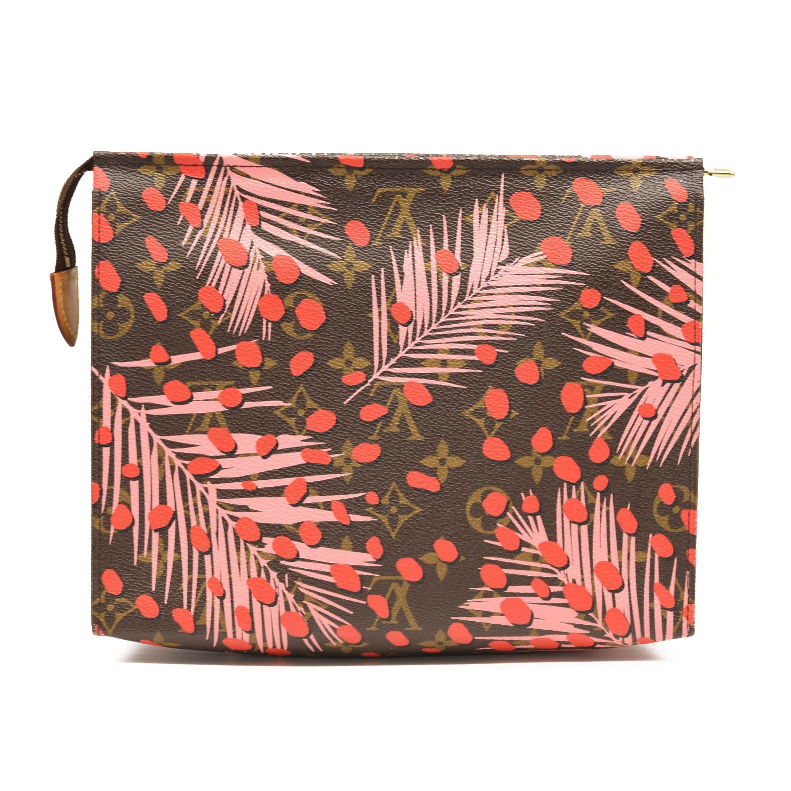 LOUIS VUITTON Monogram Jungle Dots Toiletry Pouch 26 Sugar Pink Poppy