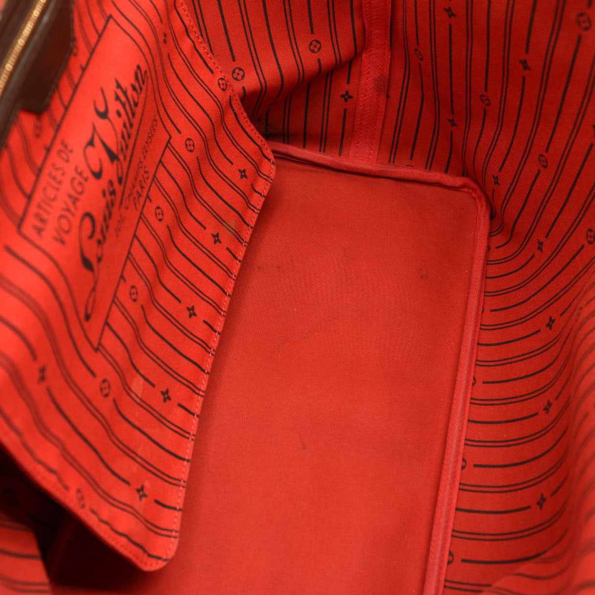 USED LOUIS VUITTON Damier Ebene Neverfull GM FL1080