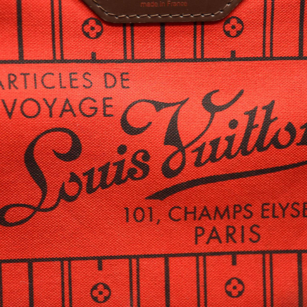 USED LOUIS VUITTON Damier Ebene Neverfull GM FL1080