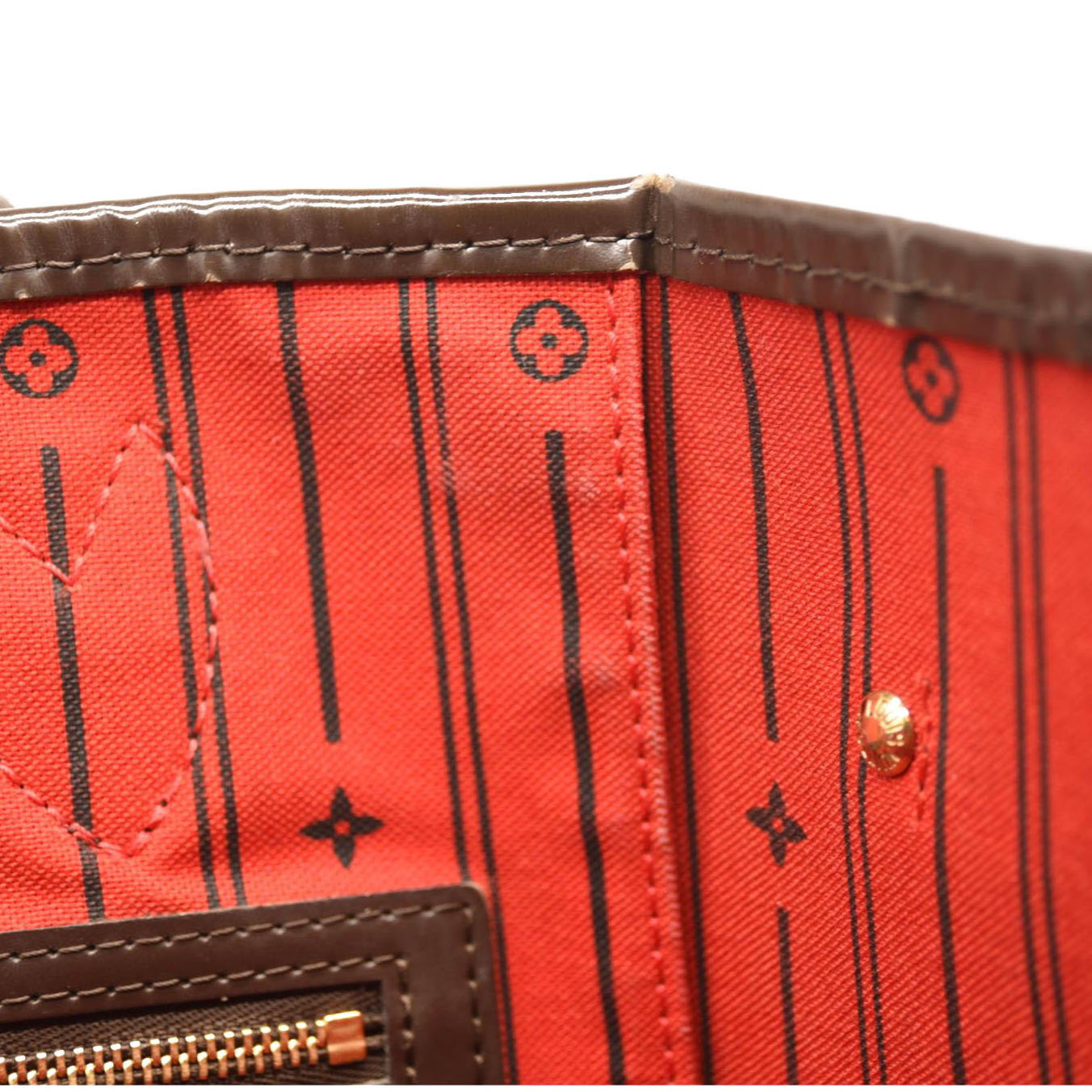 USED LOUIS VUITTON Damier Ebene Neverfull GM FL1080