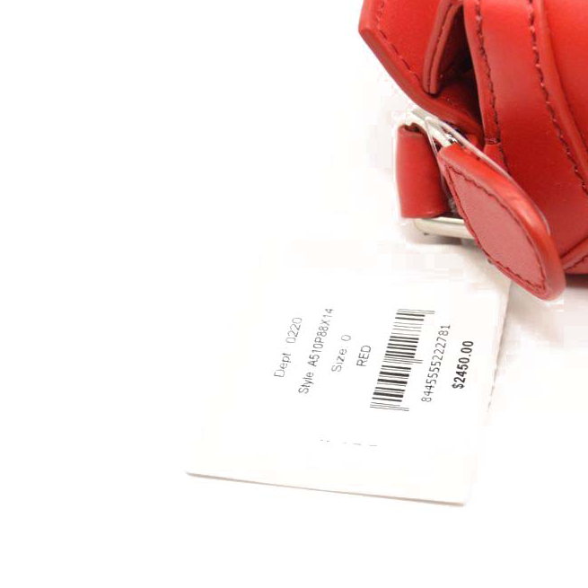 NEW Loewe Calfskin Mini Puzzle Bag Red