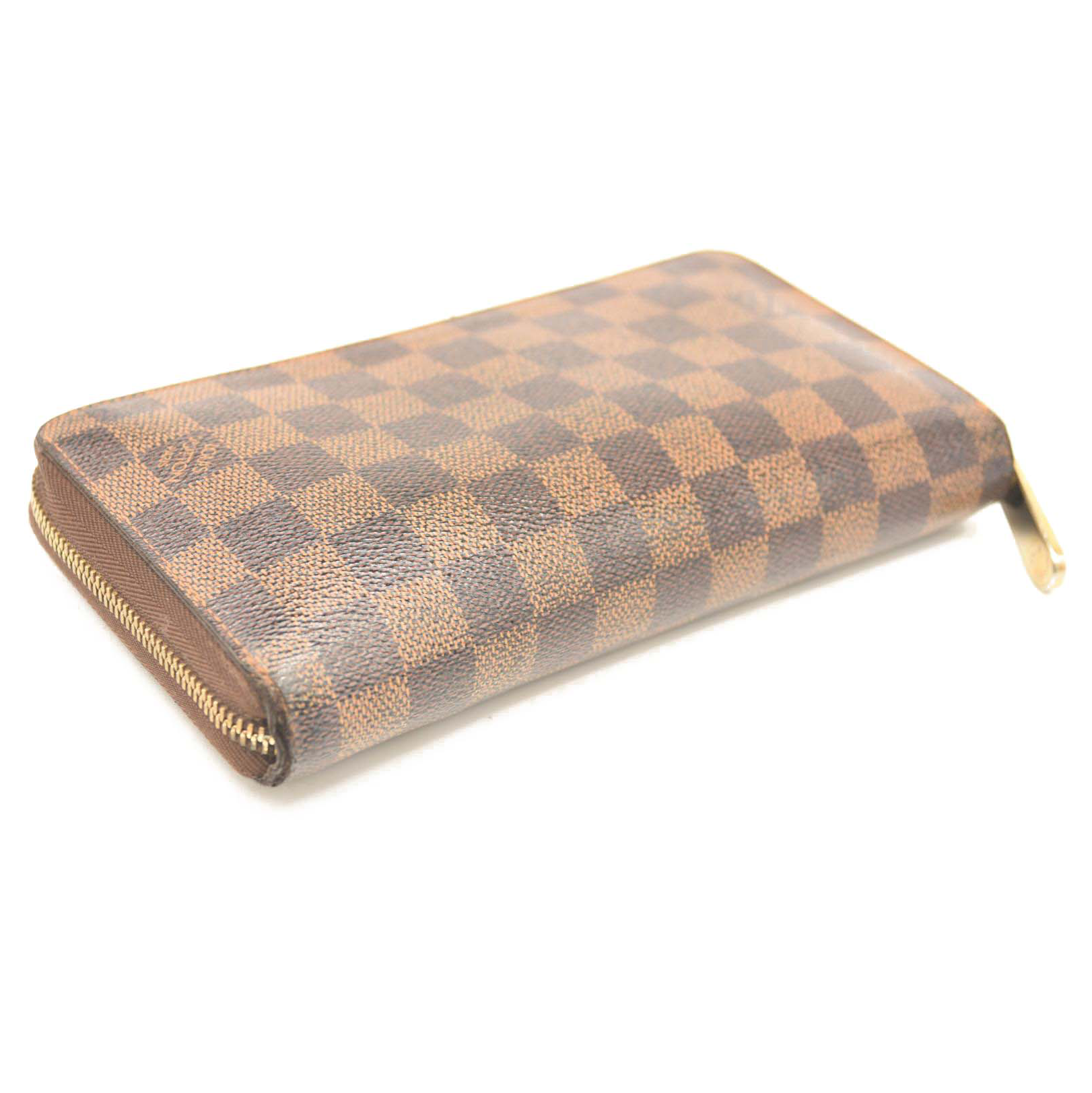 Used Louis Vuitton Damier Ebene Zippy Organizer Wallet