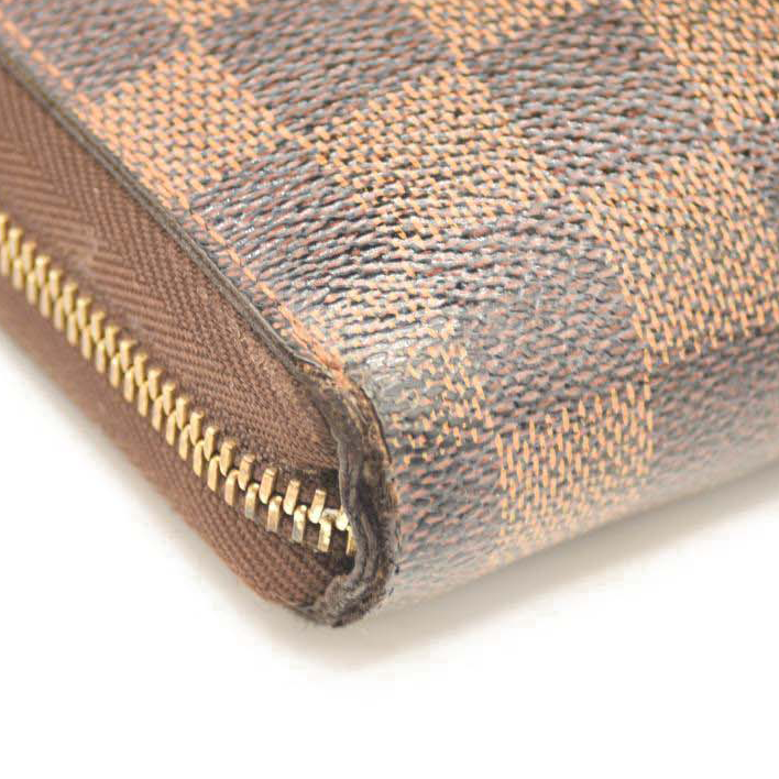 Used Louis Vuitton Damier Ebene Zippy Organizer Wallet