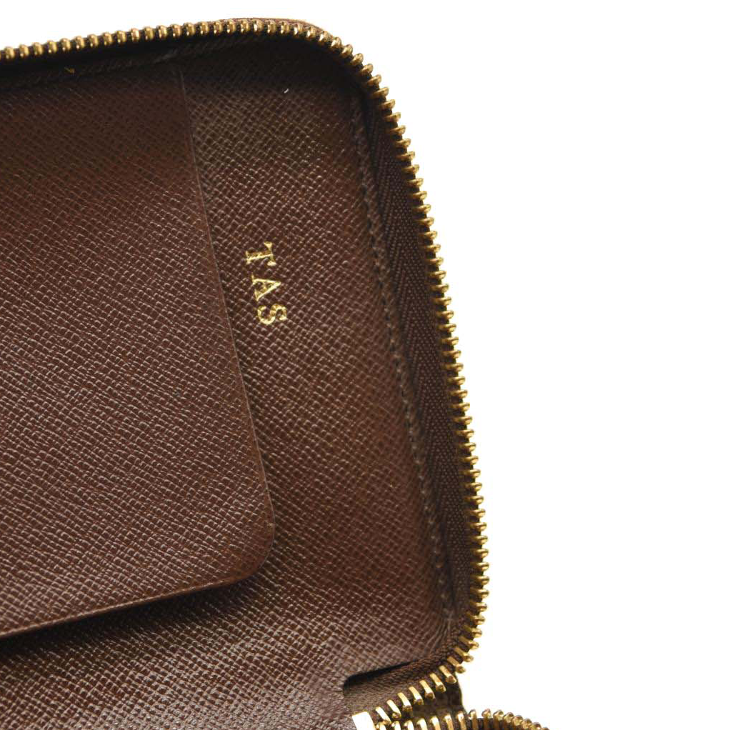 Used Louis Vuitton Damier Ebene Zippy Organizer Wallet