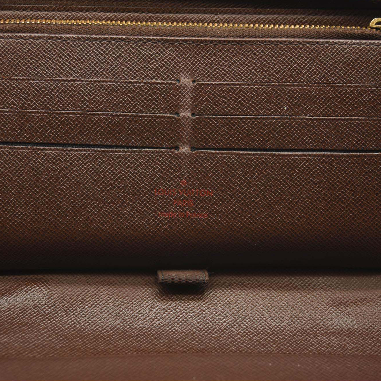 Used Louis Vuitton Damier Ebene Zippy Organizer Wallet