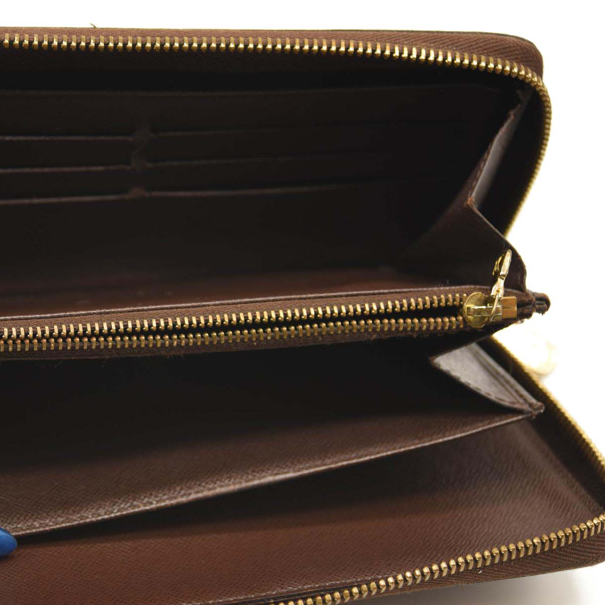 Used Louis Vuitton Damier Ebene Zippy Organizer Wallet