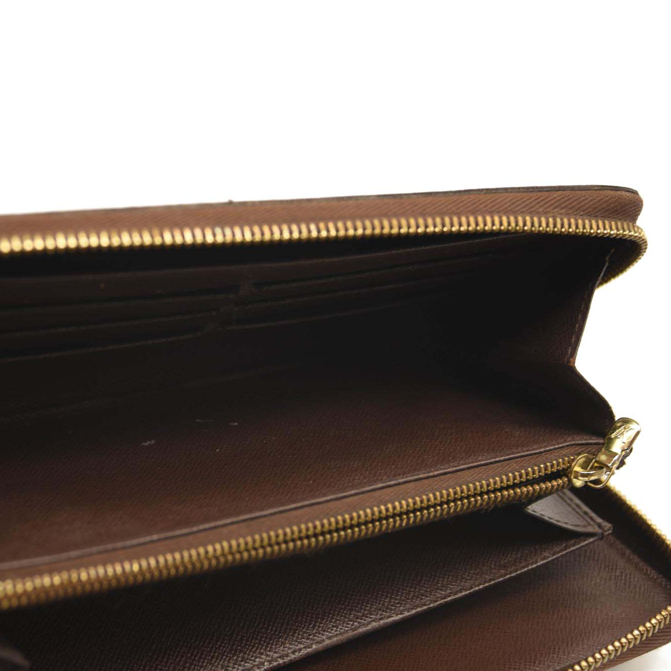 Used Louis Vuitton Damier Ebene Zippy Organizer Wallet